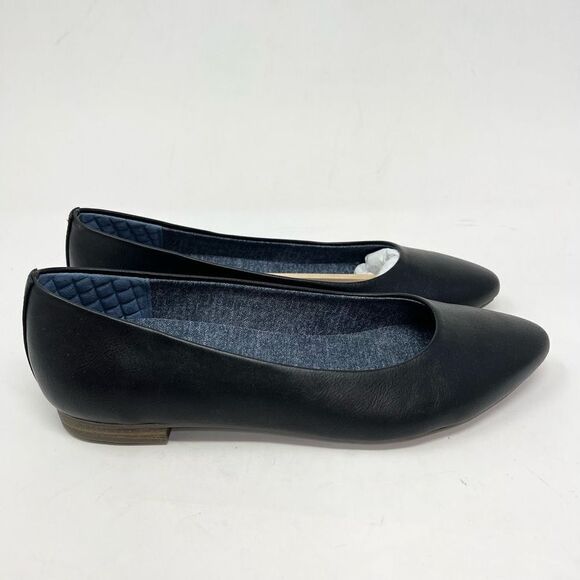 Dr. Scholl's Black Ballet Flats with Pointed Toe - Picture 1 of 9